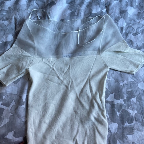 Zara - Small half sheer top - Picture 7 of 7
